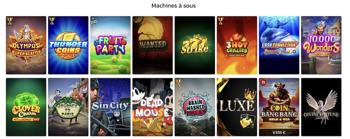 Les Meilleures Machines à Sous sur Lucky31